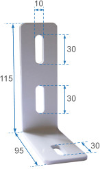 L-shaped plate made in various types of measurements and thicknesses